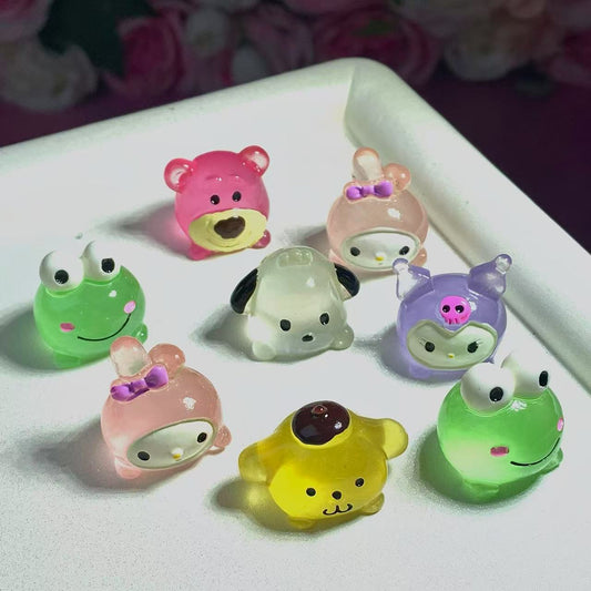 【A14 】Luminous cute cartoon blind bag-open in live