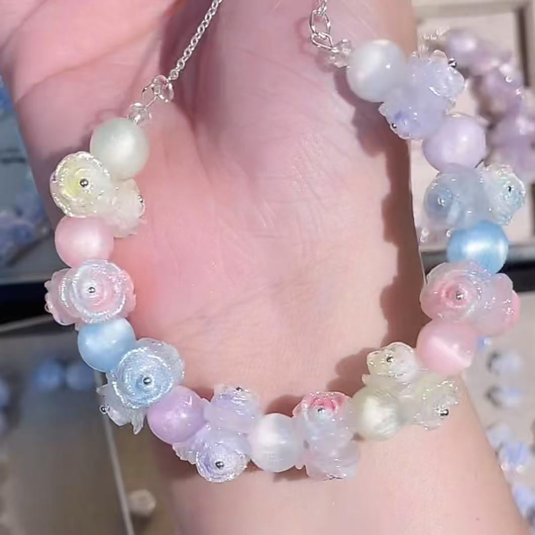 【 A2 】DIY Nail Crystal Charms/ Rose Luck Bags-Opne in live