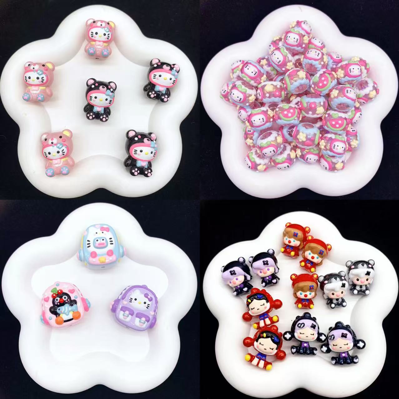 【New Hot】DIY Acrylic Beads / Hand Made Beads Blind Bags for Beadable Pen/Key Chain-open in live