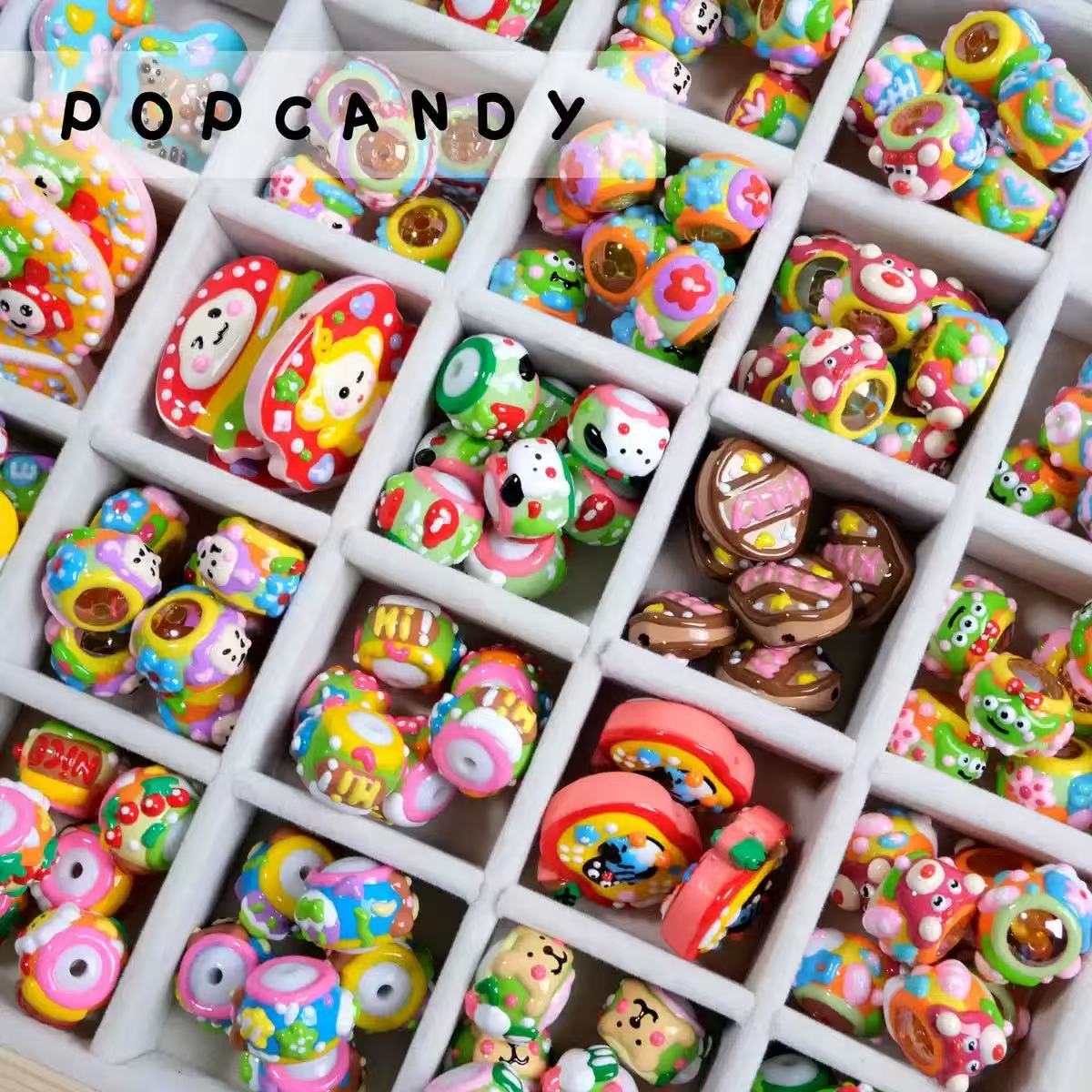 【New Hot】DIY Acrylic Beads / Hand Made Beads Blind Bags for Beadable Pen/Key Chain-open in live