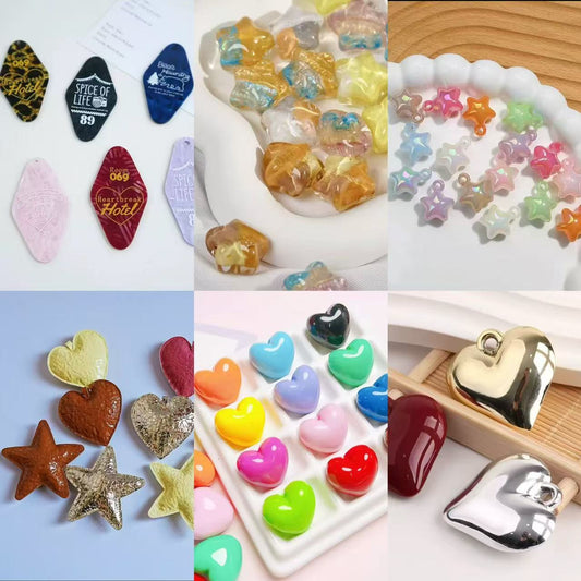 【New Hot】DIY Acrylic Beads / Hand Made Beads Blind Bags for Beadable Pen/Key Chain-open in live